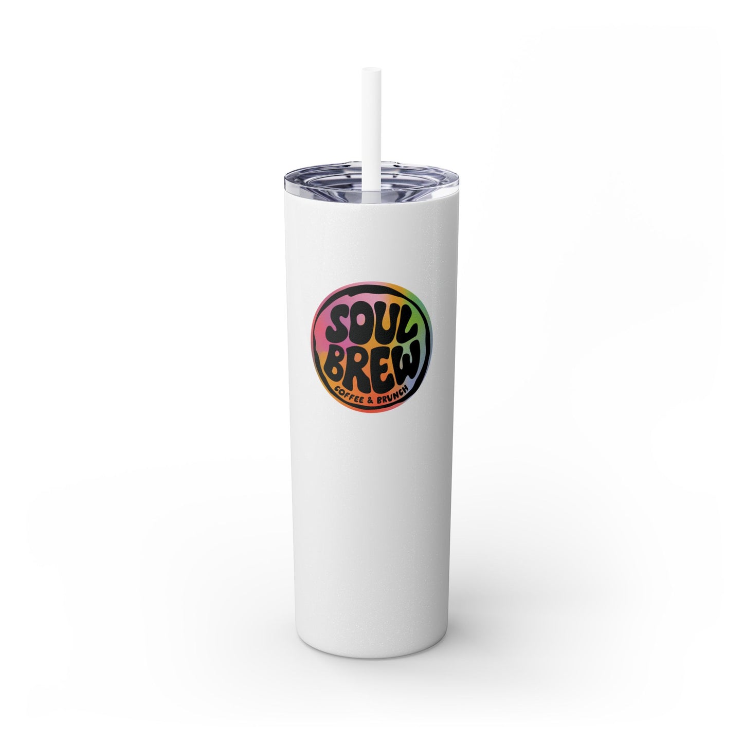 Soul Brew Glitter Tumbler with Straw, 20oz