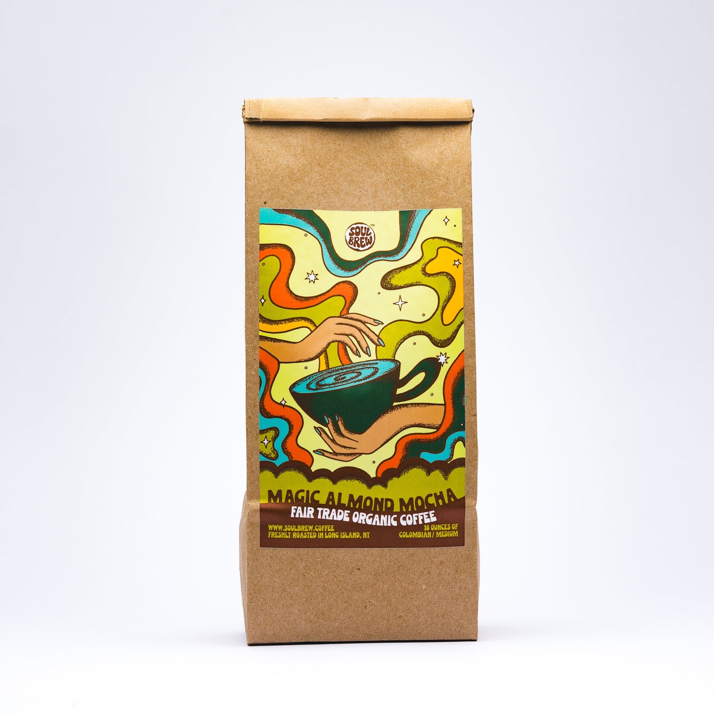 MAGIC ALMOND MOCHA (colombian) 16oz