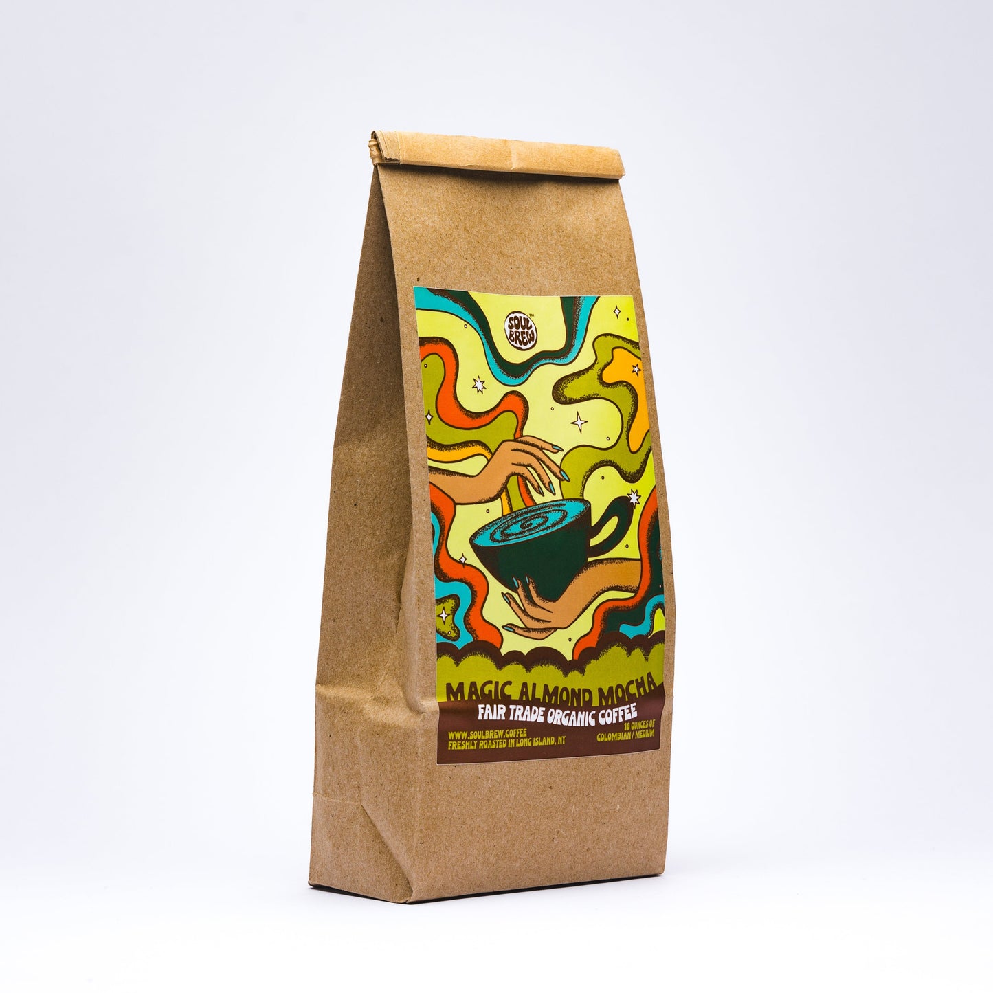 MAGIC ALMOND MOCHA (colombian) 16oz